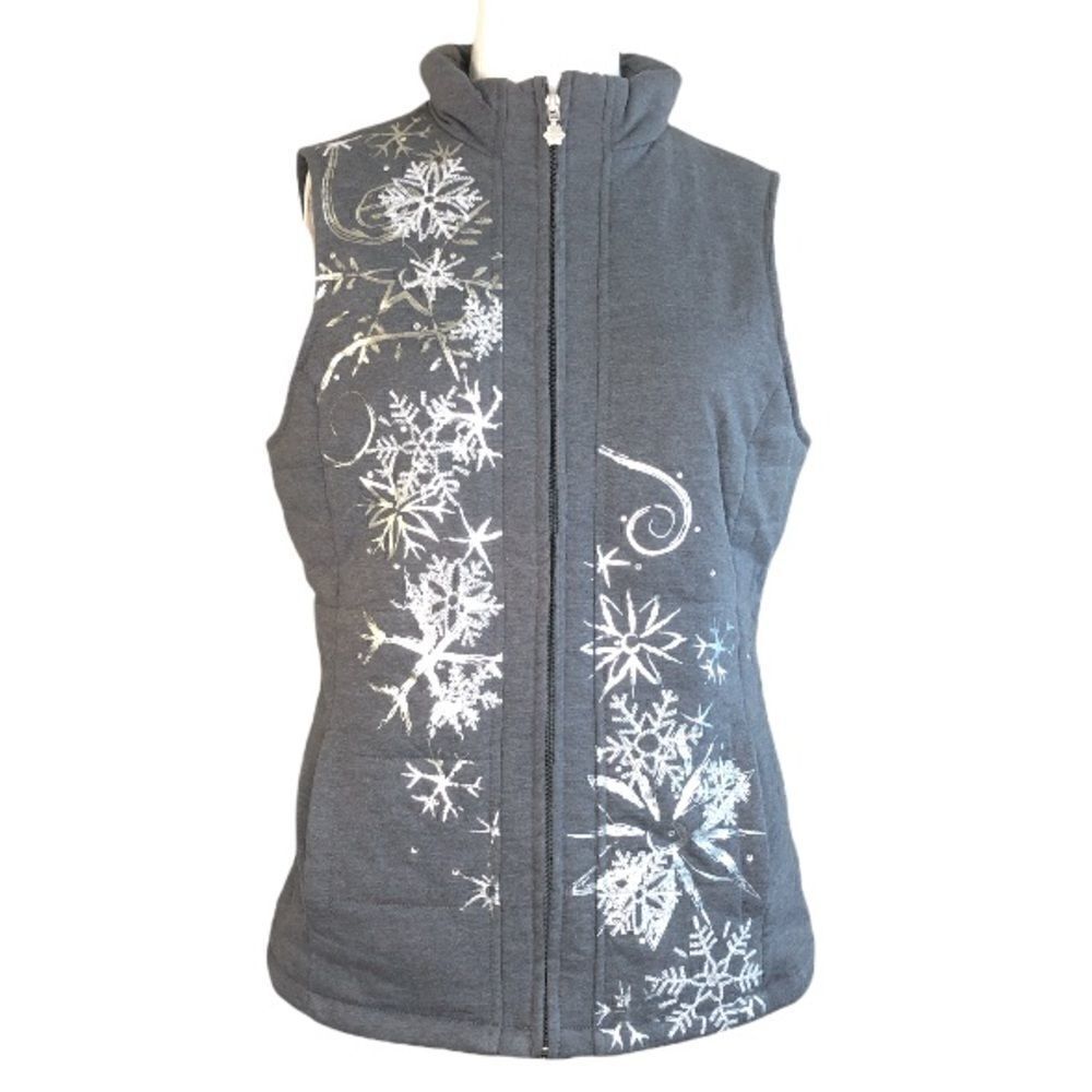 Christopher & Banks size small snowflake puffer vest